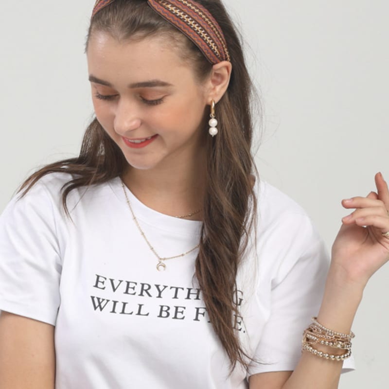 LALA Этническая повязка на голову-КОРИЧНЕВАЯ