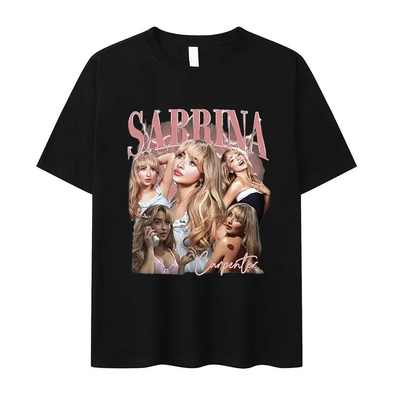 Футболки с графическим принтом музыкального тура Сабрины Карпентер 90-х годов, унисекс, женская ретро-футболка высокого качества, модная футболка, 100% хлопок, свободная футболка