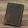 Wallet Men Genuine Leather Short Wallets Vintage Money Purses Business Card Holder