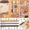 Coffee Themed Gifts for Coffee Lovers, Coffce Sticky Notes Pads with 3 Ballpoint Pens, Self-Stick Notes Pads Animal Divider Tabs Bundle Writing Memo