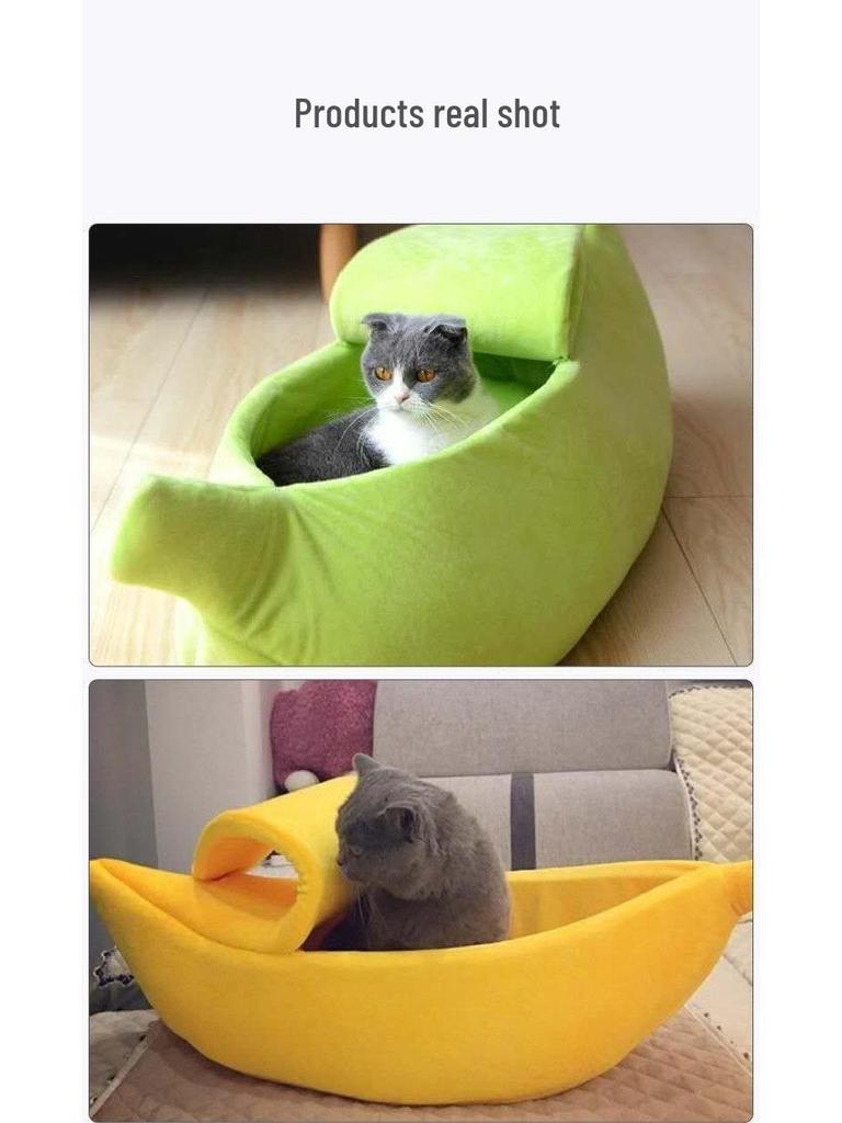 Cozy Cat & Dog Nest: Winter Warmth & Summer Comfort Sleeping Bag for Pets