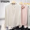 WTEMPO Атласные шелковые блузки с длинными рукавами, женские блузки на весну и осень, французские однотонные пуловеры с объемными цветами, топы