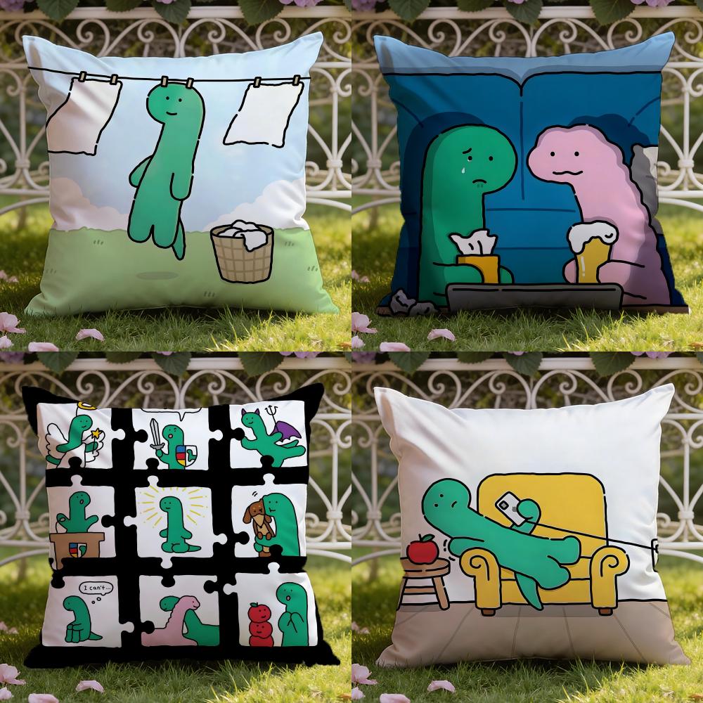 Cute Anime J-JOGUMAN Cushion Cover Home & Car Dual-Scene Pillow Cover: Reversible for Premium Comfort