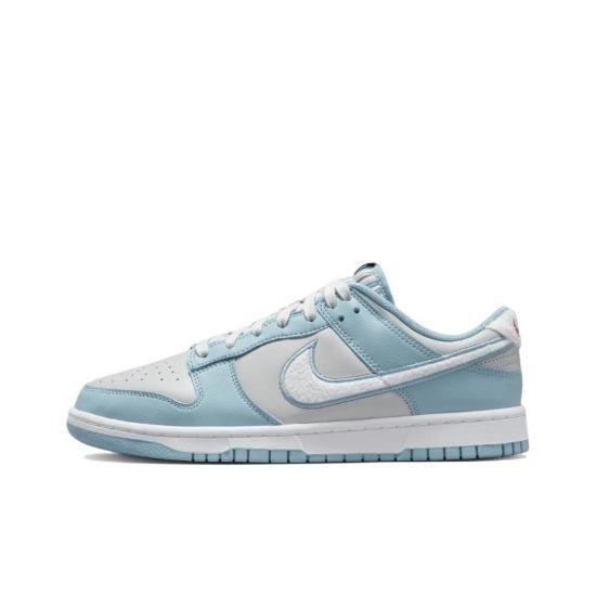 Nike Dunk Low Fleece Swoosh - Светло-голубой 2023 FB1871-011