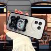 Чехол для Realme GT8 с градиентом, 3D-медведем, складной подставкой-держателем, роскошный, тонкий, с покрытием, блестящий, для девочек, задняя крышка для Realme GT8 Pro