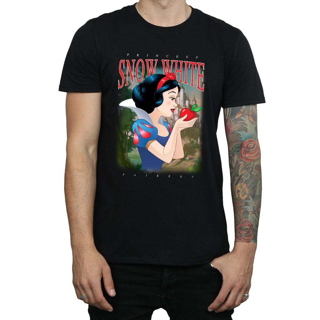 Snow White And The Seven Dwarfs Mens Montage Cotton T-Shirt