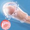 Reusable Condom Penis Extender Sleeve Male Enlargement Time Delay Spike G Spot Clit Massager Cover Condoms Adult Sex Toy