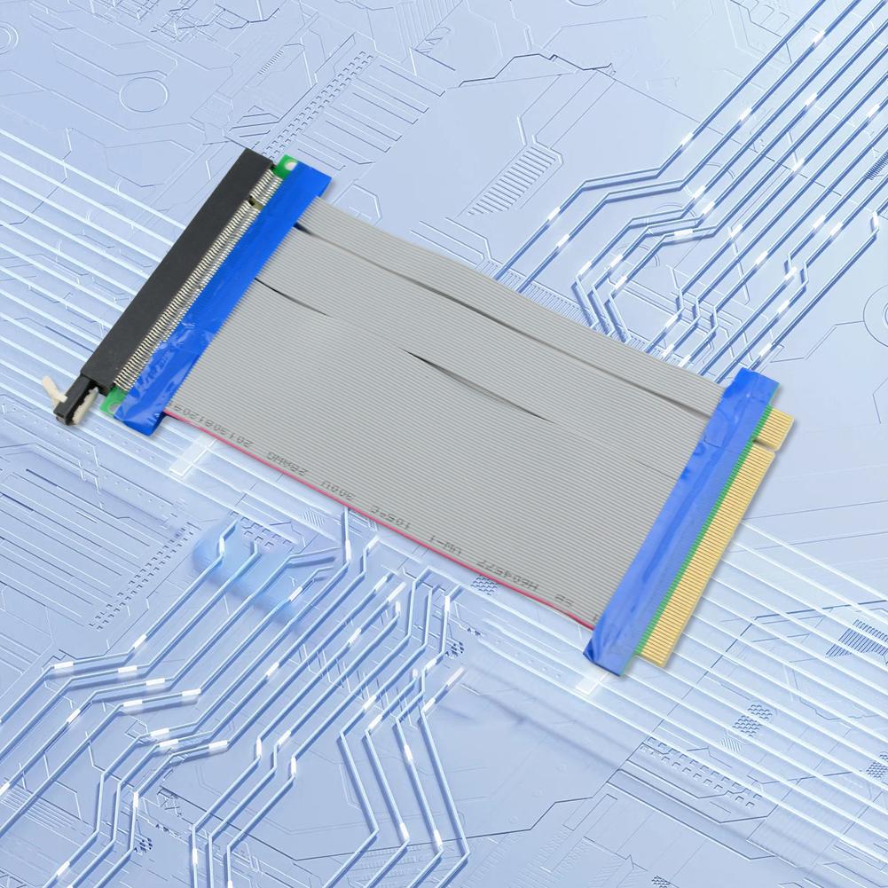 PCI Express 16X Riser Card Extender Flexible Extension Cable 15cm DIY Electronics for 1U 2U Small Case