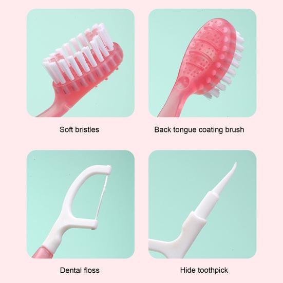 10/20 шт. Мини-зубная щетка с зубной пастой, не требующая полоскания, без пены, натуральные ингредиенты