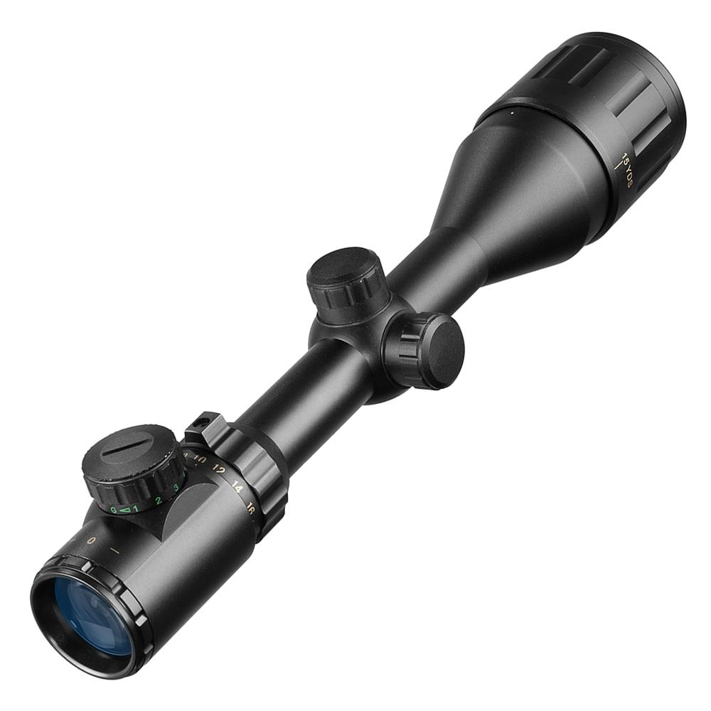 4-16X50 Tactical Optics Cross Sight Green Red Illuminated Riflescope Hunting Rifle Scope Sniper Airsoft Air Guns Rangefinde