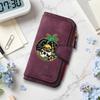 Tropical Skull Pattern Long Wallet Casual Multi Card Slot Fashion Purse for Daily Use