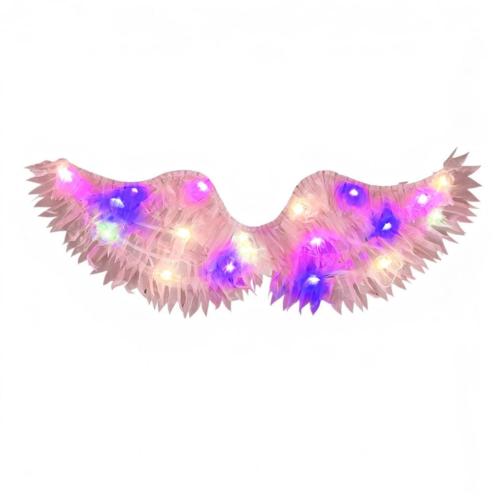 Adults Kids Angel Wings Colorful Wings Costume with Elastic Straps for Halloween Christmas Cosplay Party