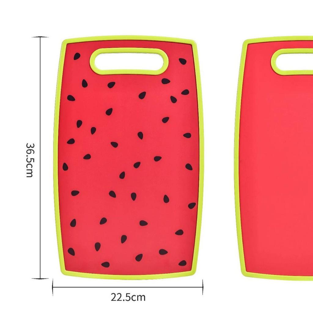 1pc, Chopping Board, Double Sided Cutting Board, Butcher Block, Watermelon Cutting Board, Board For Meat, Cheese, Bread, Vegetables And Fruits