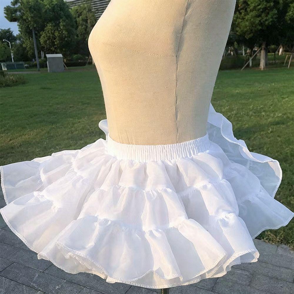 Lolita Underskirt Crinoline White Crinoline Skirt Fashion Ball Gown Petticoats Party Dress