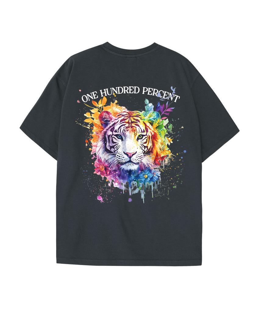 OHP Ohpxharmonia Bcolorful Tiger Пигментная футболка с коротким рукавом