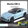 Масштаб 1/32 Aston Martin DB12 GT Суперкар Сплав Металл Литая под давлением Модель автомобиля Звук и свет Праздничный подарок Детская игрушечная машинка
