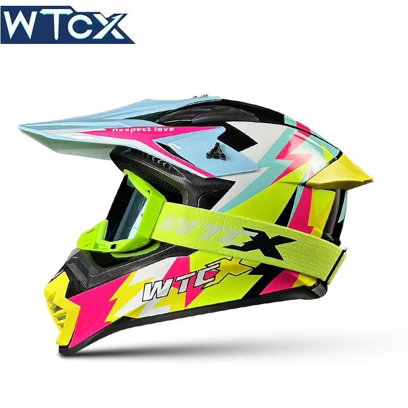 Off-Road Motorcycle Helmet Full Face DOT Certified Trail Enduro Dirt Bike Riding Men Women Ventilated ABS Shell