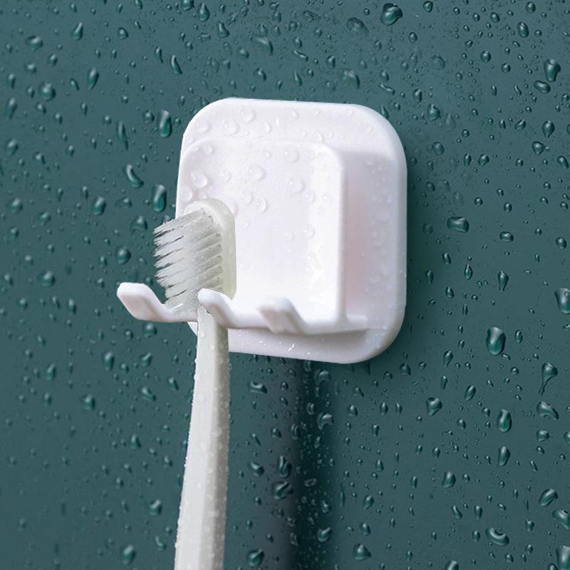 Toothbrush Holder Wall-mounted Perforation-free Bathroom Bathroom Gargle Cup Holder Dental Set Toothbrush Holder Dental Cup Holder