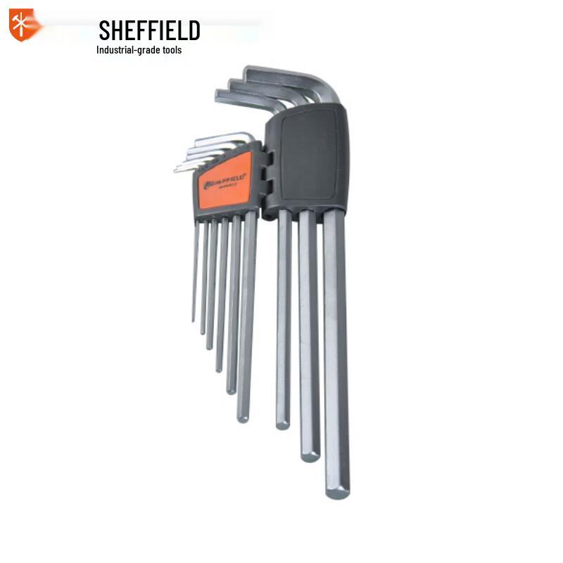 SHEFFIELD 9-Piece Metric Extra-Long Hex Key Wrench Set