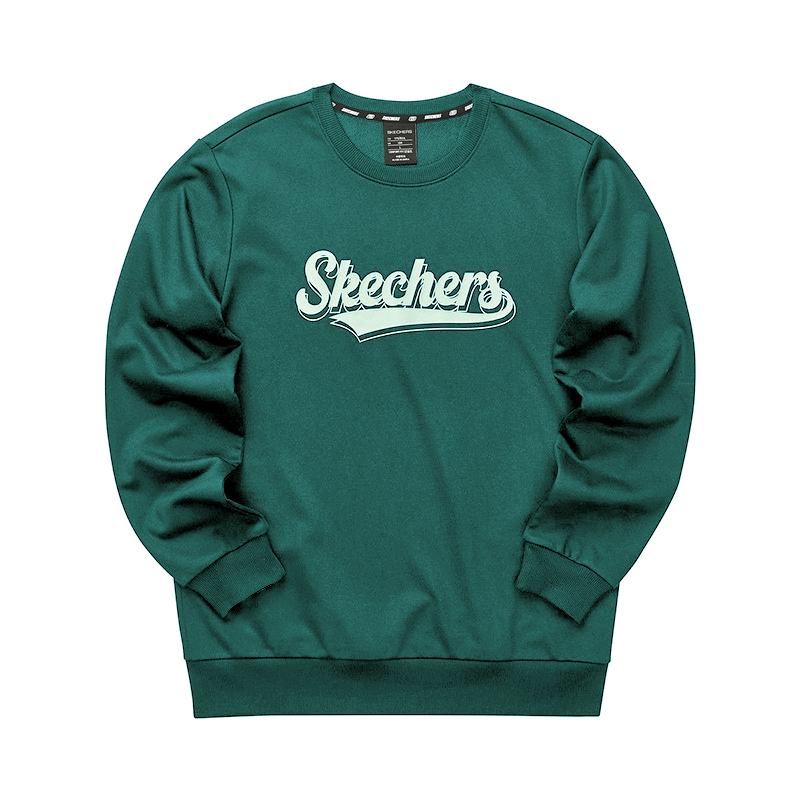Skechers Colorful Sweatshirt Unisex Spruce Green FHL323U075-0027