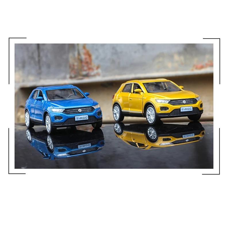 1/36 Volkswagen T-ROC SUV Модель автомобиля из сплава Литые металлические игрушечные транспортные средства Модель автомобиля Симуляция Коллекция Детские подарки Украшение