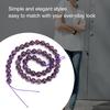 Натуральный Фиолетовый Камень Круглые Бусины DIY Инструмент для Изготовления Браслетов Аксессуар 8 мм 48 шт. Бусины