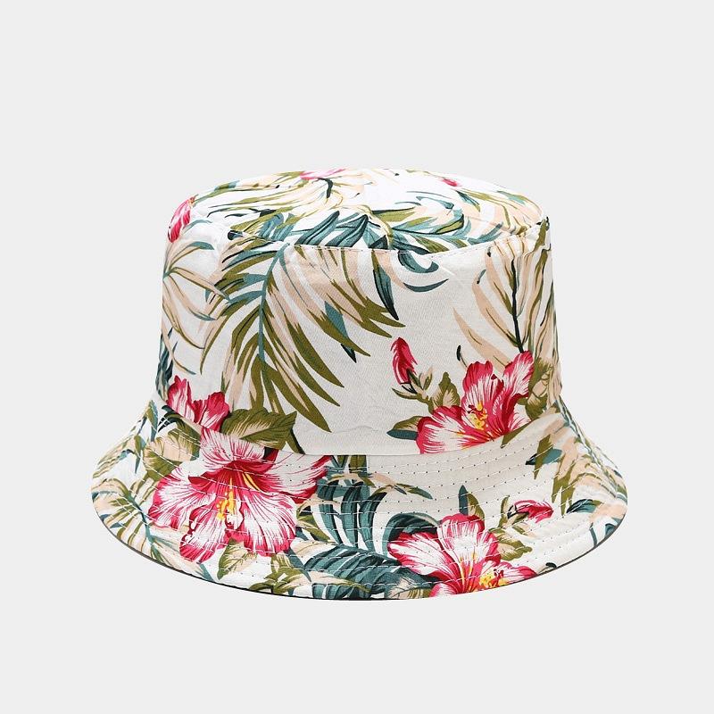 Fisherman's Hat Women's Printed Double-sided Sun Hat Summer Outdoor Travel Foldable Basin Hat