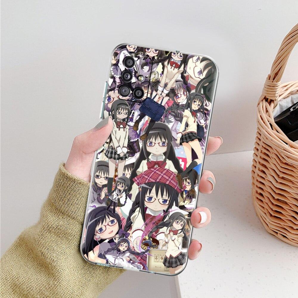 Чехол для телефона Anime Puella Magi Madoka Magica для Samsung Galaxy A51 A71 A21S A12 A11 A31 A41 A52 A32 5G A72 A01 A02S Прозрачный чехол