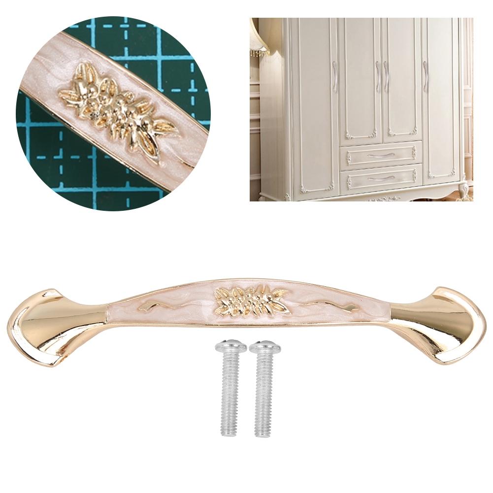 10 комплектов дверных ручек, янтарно-белый простой стиль, офисный ящик, шкаф, 96 мм