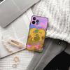 Квадратный матовый силиконовый чехол «Солнце и Луна обнимаются» для Iphone17 Air 16 15 14 13 12 11 Pro Max Plus Матовый базовый чехол