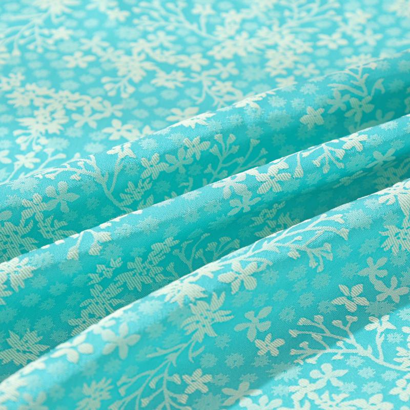 Dark pattern butterfly flower small fresh jacquard fabric imitation acetate Tencel women's cheongsam dress boy Loaded with jacqu