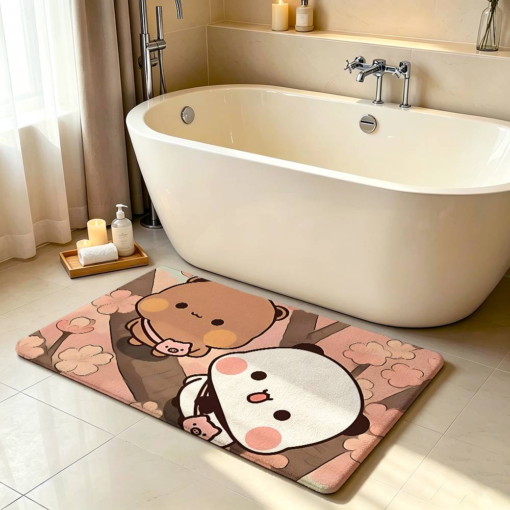 Kawaii Yier And Bubus Carpet Bathroom Anti-slip Mat Door Mat Home Decoration Mat Entrance Door Mat Scratch-resistant Door Mat