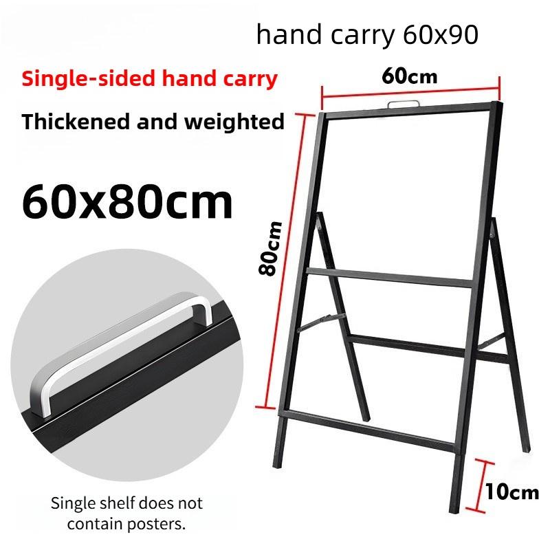 Heavy Duty A Frame Folding Sidewalk Poster Signboard Sign Single/Double Sided A Board Metal Poster Display Stand