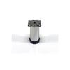 4 Pieces Metal Plinth Cabinet Legs Chrome 5/8/10/12/15/20 Cm (screws Included)