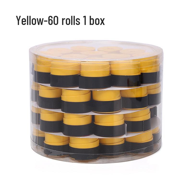 Elastic Perforated PU Leather Overgrip for Badminton, Tennis & Table Tennis Rackets, Fishing Rods with Ribbed Sweatband