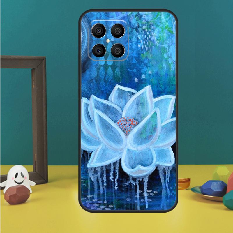 Чехол с цветком лотоса для Honor Magic 5 6 7 Lite Honor 200 Pro 50 70 90 Lite X9b X9a X8b X8a X8 X9 X9c