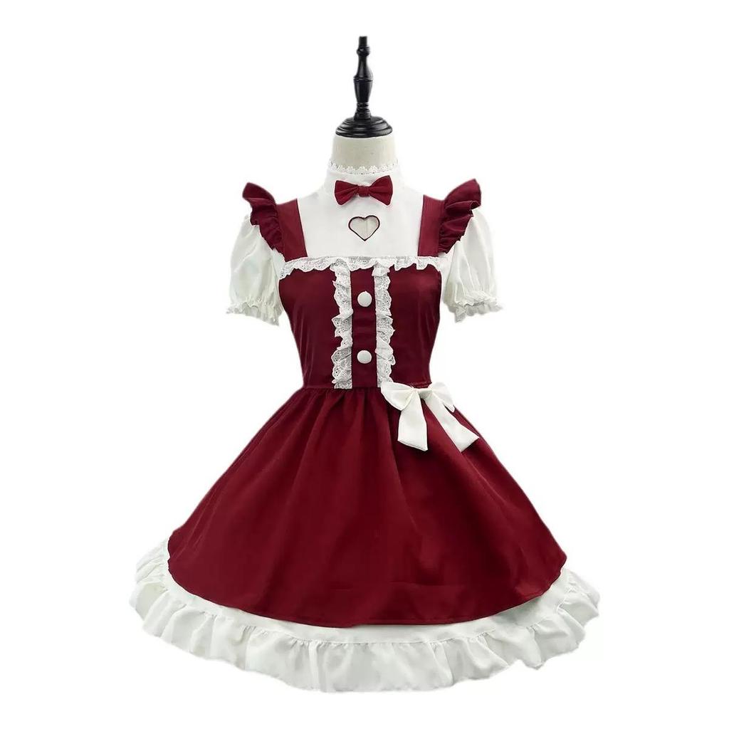 Plus Size New Year, Christmas, Halloween Costumes for Women, Red Dresses for Maids, Lolita Adult Women, Fancy Role-playing Hats