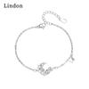 Линдон циркон браслет ювелирные изделия геометрические бусины браслеты-цепочки модный тонкий свадебный подарок для подруги женщин