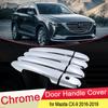 Хромированная крышка дверной ручки для Mazda CX-9 CX9 CX 9 TC MK2 2016 2017 2018, внешняя отделка, защелка, автомобильные наклейки, аксессуары, ABS