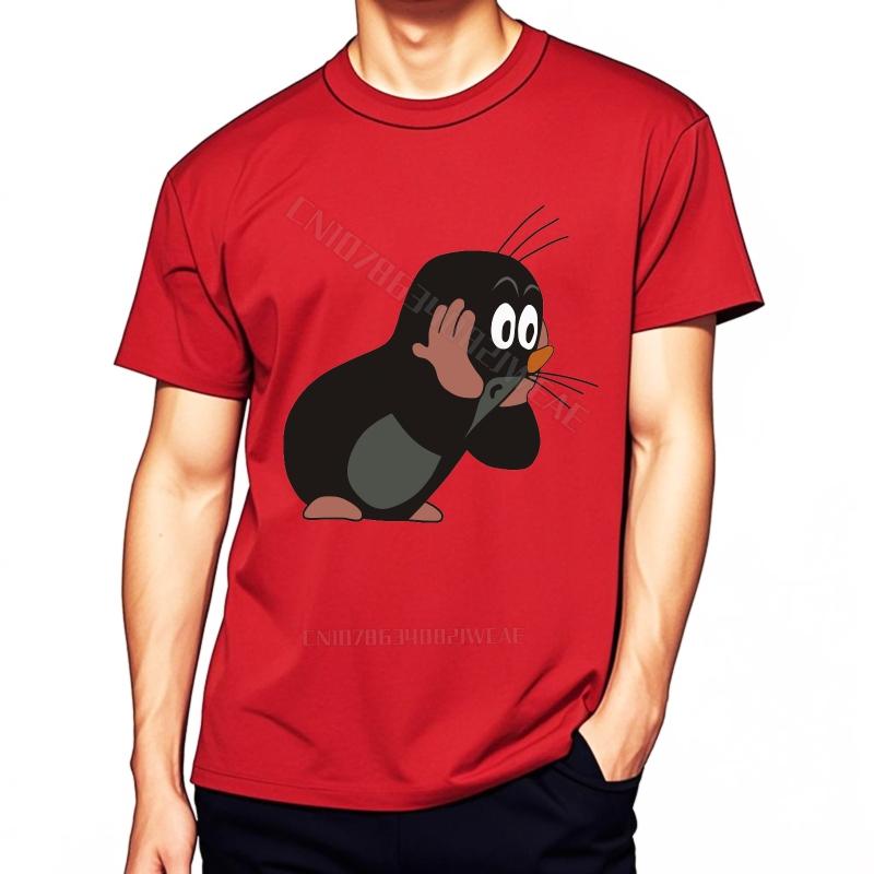 Unisexs T Shirt Daily Wear Solid Color Tshirt Cute Penguin Waving Hand Vintage Cotton Tshirt Fashion Comfortable Unisexs Tshirt