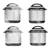 4Pcs Pressure Cooker Time Sheet Magnetic Cooking Times Reference Guide Accessories1