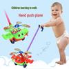 Children's Hand-Push Airplane Walker Toy