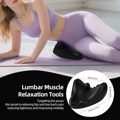 Подушка для массажа подвздошно-поясничной мышцы, подушка для вытяжения плеч и шеи, массажер для мышц таза, подушка для расслабления поясницы, подушка для поддержки при занятиях йогой и пилатесом