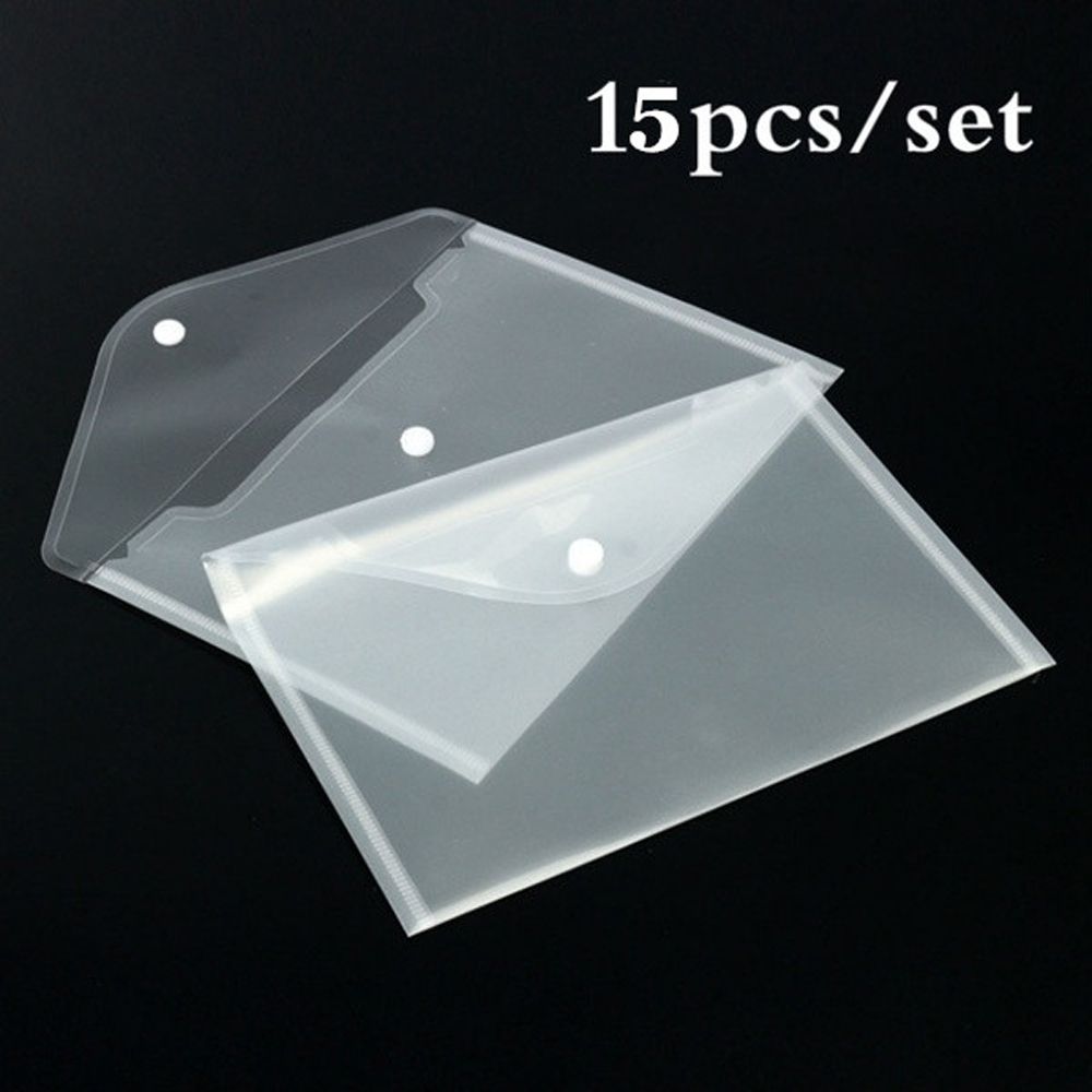 Wallet Office Plastic Document Bags Paper Storage A5/A4 File Bag A5/A4 File holder Transparent