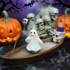 Halloween Incense Burner Holder with Joss Stick Ghost Ship Incense Holder Table Backflow Sandalwood Incense Burner