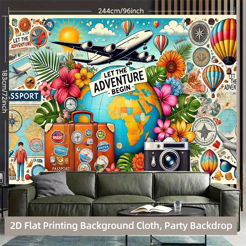 1 piece of 2D background fabric, a vibrant polyester background fabric for the new world of dream travels to beginDJH