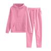 Children's Solid-color Loose Sweatshirt And Sweatpants Casual Sportswear Set
