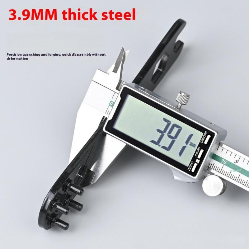 Flexible Angle Cutter Mechanism 4 Point Gear Spanner Angle Grinder Key Rapid Disc Installation High Strength Steel Build