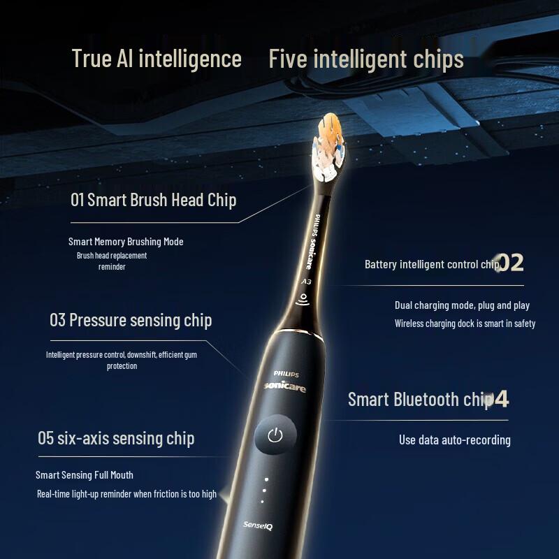 Philips Электрическая зубная щетка DiamondClean Ai Sonic, вилка CN (адаптер в комплекте)