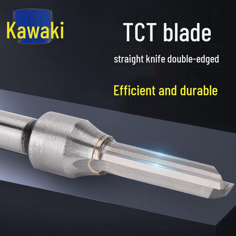 Kawaki TCT Double-Edged 1/4" Small Router Trimmer Knife Woodworking Slotting Cutter T001
